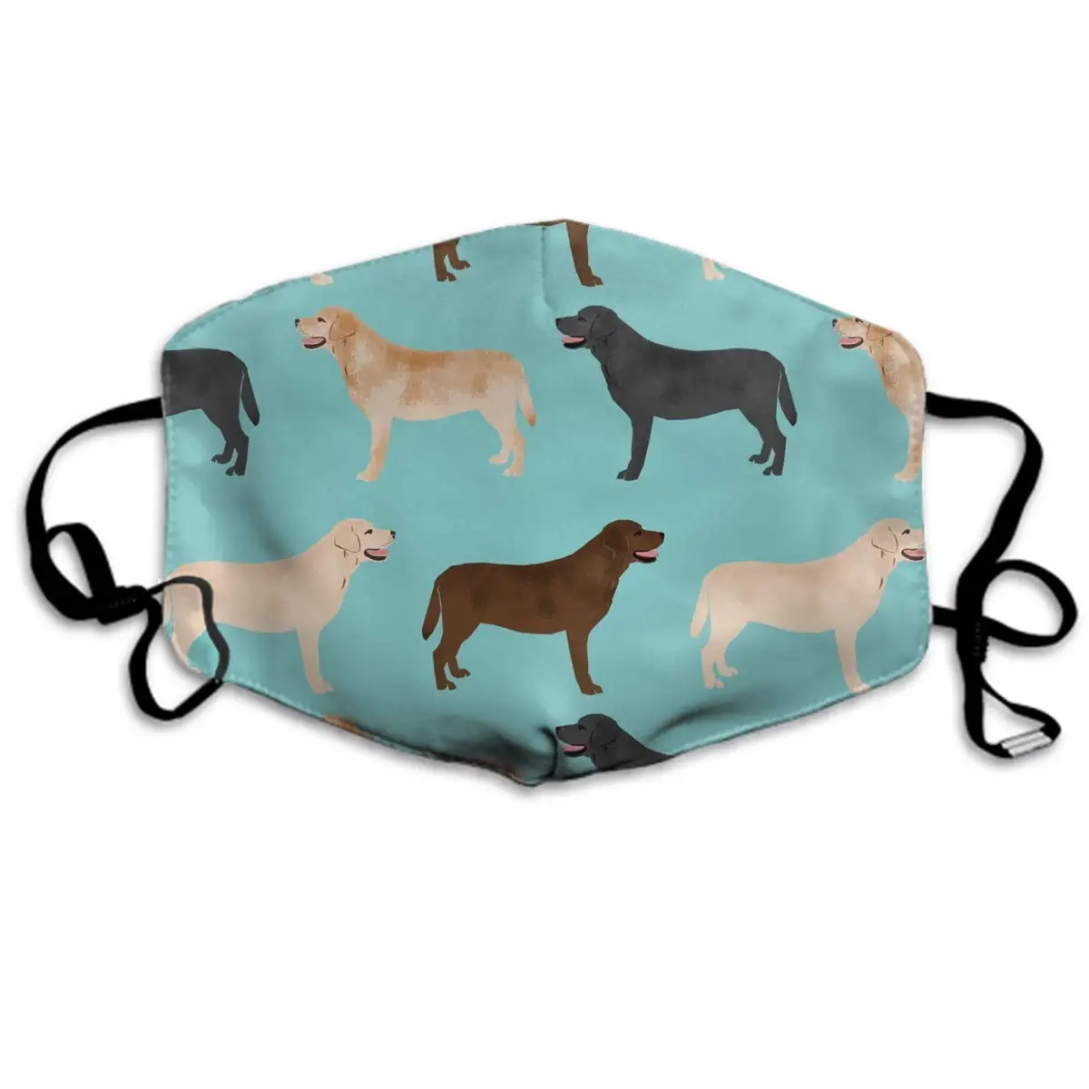 

Winter Norse Warmer, Comfortable Two Layer Cute Labradors Yellow Chocolate Black Lab Pet Dogs Anti Dust Face Mask Cover Mouth