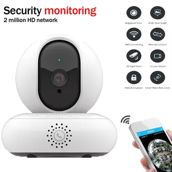 

1080P HD IP Camera WIFI 360° Panorama 2MP Network Camera One-touch Call 3D Navigation Support Multiple Users to View