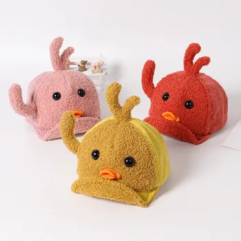 

2019 Children's boy and girl hat autumn winter new cartoon duck mouth 1-4 years old baby hat child cap baby hat baseball caps