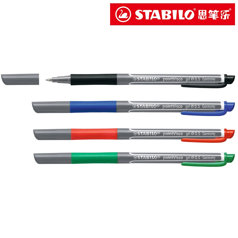 5PCS Germany STABILO Gel Pen 1098 Color Gel Pen 0.5mm Student Exam