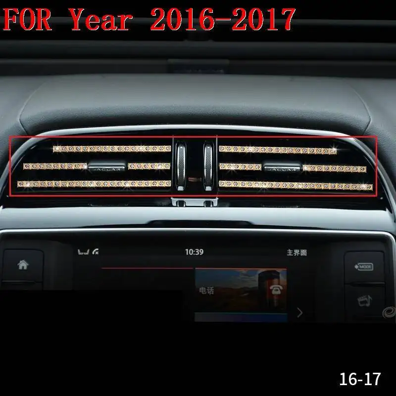 Шестерня Автомобильная модернизированная Авто Персонализированная Модифицированная декоративная Автомобильная Стайлинг запчасти стикер полоса протектор 16 17 для Jaguar F-PACE - Название цвета: MODEL C