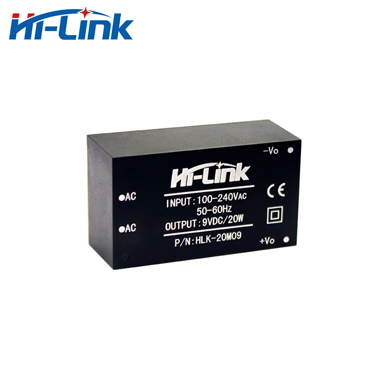 2 шт./лот 85 264 В до 9 в 2.2A выход печатной платы Мини AC DCswitch источник питания HLK 20M09 производитель|Источники