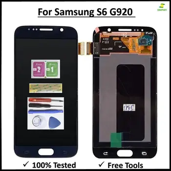 

2560x1440 For Samsung Galaxy S6 G920 G920F G920FD G920A G920I G920K LCD Display Digitizer Touch screen Assembly Replacement tool