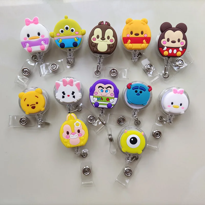 

Fashion Fruit Hero Cartoon Retractable Badge Reel The New Student Nurse Exihibiton ID Name Card Badge Holder Office Supplies