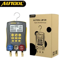 AUTOOL LM120 Холодильный коллектор цифровой HVAC холодный Средний вакуумный давление Temp автомобильный Кондиционер тестер PK Testo DY517A