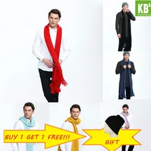 KBB зима-весна классический чистый красный милый кружевной стиль теплый зимний вязаный мужской шарф шарфы накидка