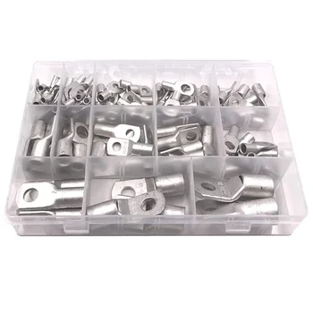 

Wire Terminals Connector Cable Lugs Battery SC Terminals Glimpse of Mouth,Bolt Hole Tinned Copper Terminals Set(102 Pcs)