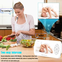 Hebeiros 1080P Battery Security Nanny Wireless Camera 4.3 Inch Video Baby Monitor Talk Back Night Vision Feeding Time Reminder