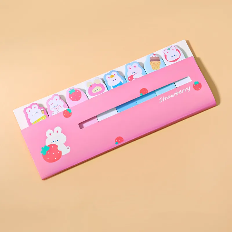 Липкие заметки Kawaii блокнот для записей Мультяшные закладки милый указательный