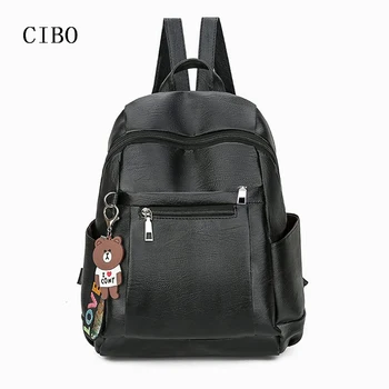 

2019New autumn Women backpack PU leather backpacks for girls teenagers schoolbag small backpack ladies shoulder bag fashion