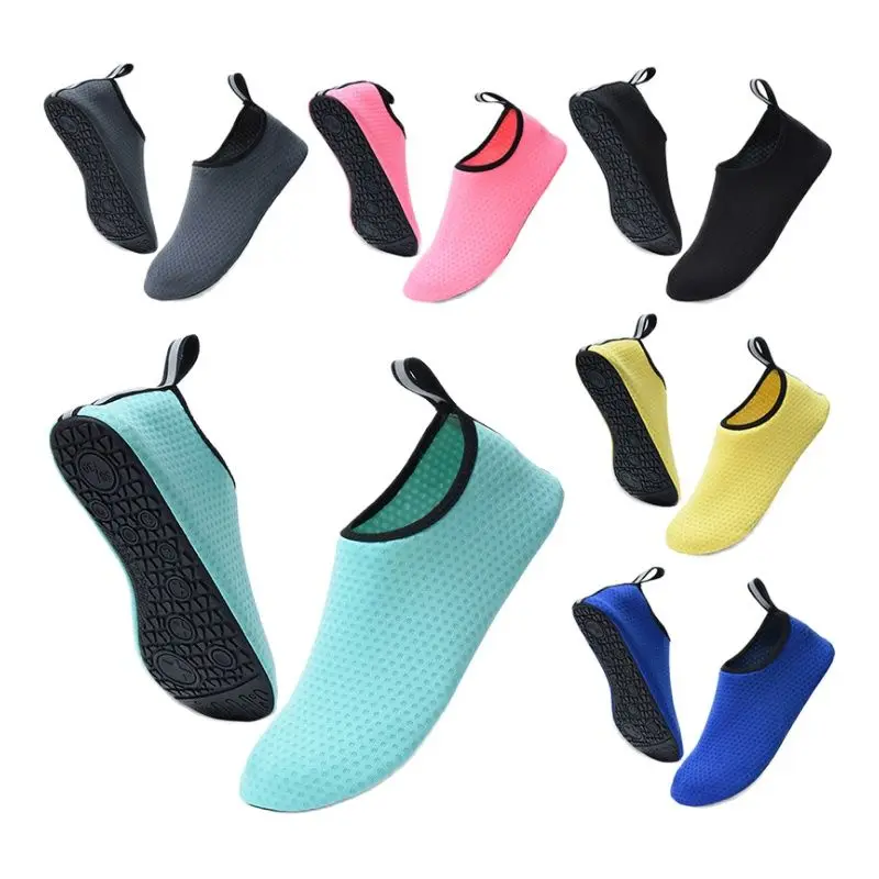 Swimming shoes hot sell High quality men and women anti-slip soft sole sand shoes diving wading