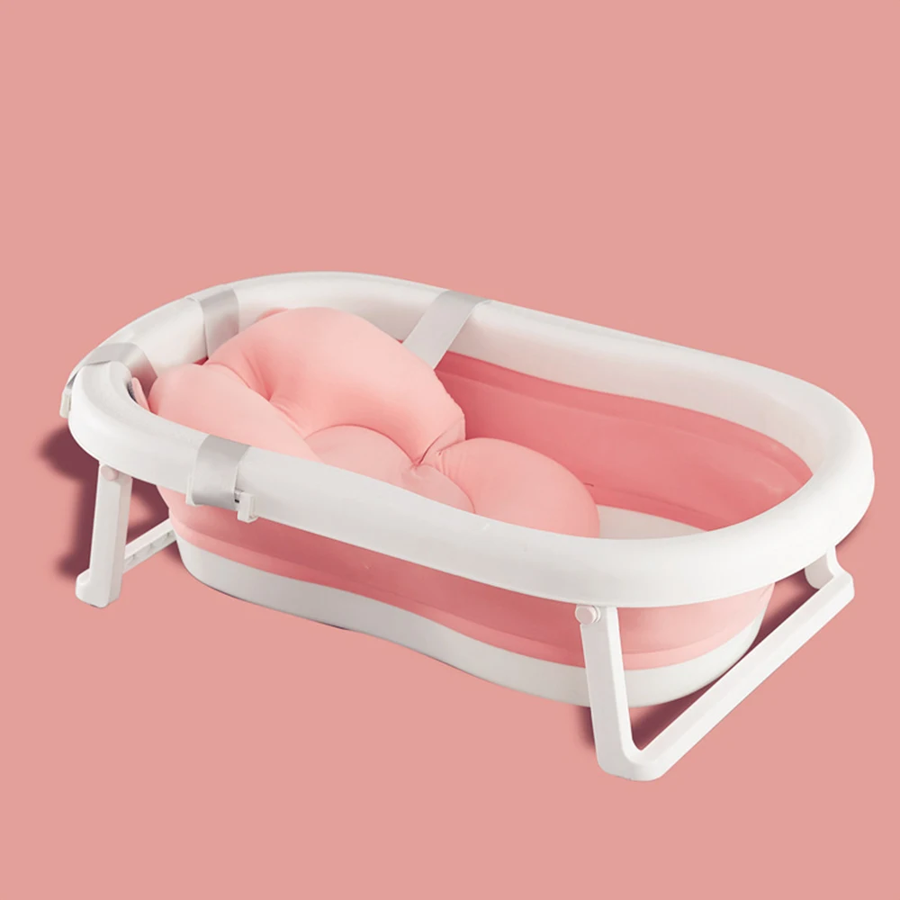 

Baby Bath Tub In Baby Tub Portable Folding Large Size Anti-Slip Bottom Non-Toxic Material Children Bathtub Bucket Baby Bathing