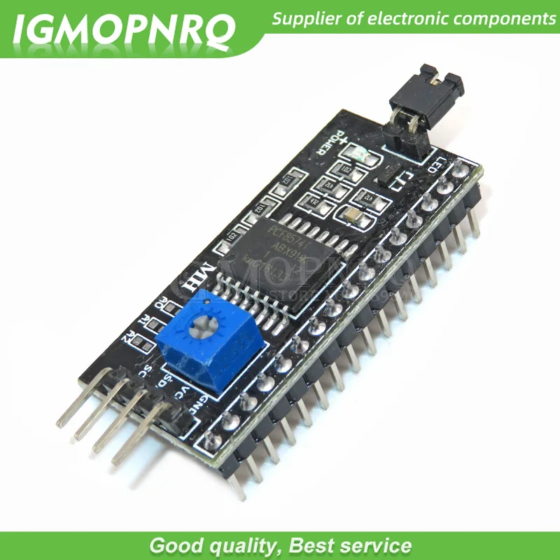 

10PCS IIC I2C TWI SPI Serial Interface Board Port 1602 2004 LCD LCD1602 Adapter Plate LCD Adapter Converter Module PCF8574