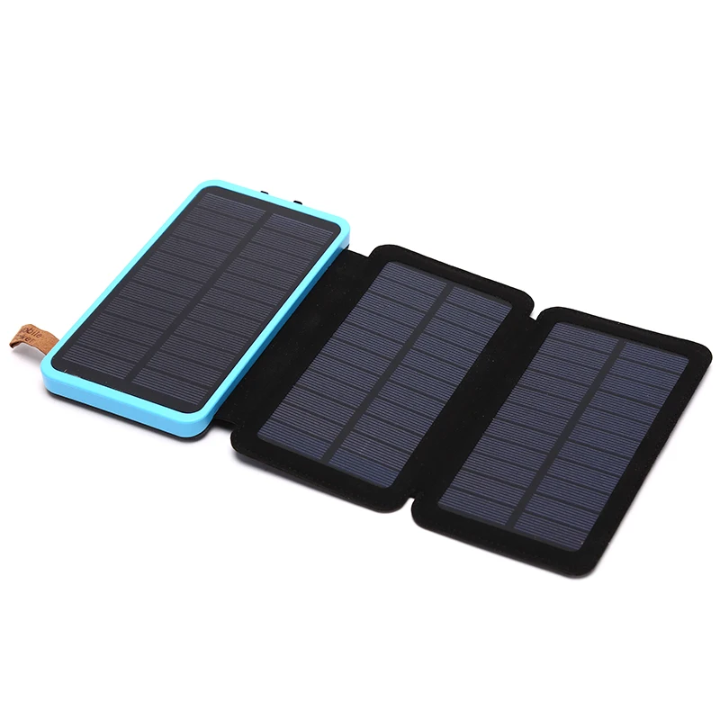 Blue Складная солнечная панель 6 Вт sunpower батарея 20000 мАч солнечная батарея универсальный телефон внешний аккумулятор зарядное устройство на открытом воздухе - Цвет: Blue