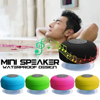 

Portable Wireless IPX4 Waterproof Shower Speaker Handsfree Sucting Mic Car Bathroom Wireless Audio Transmission