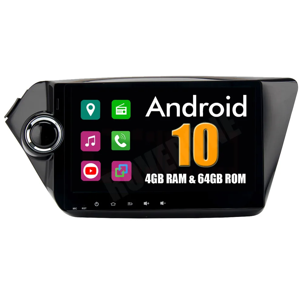 Автомобильная Мультимедийная магнитола Octa Core Android 10 для Kia Rio K2 2011 2012 2013 2014 2015 2016