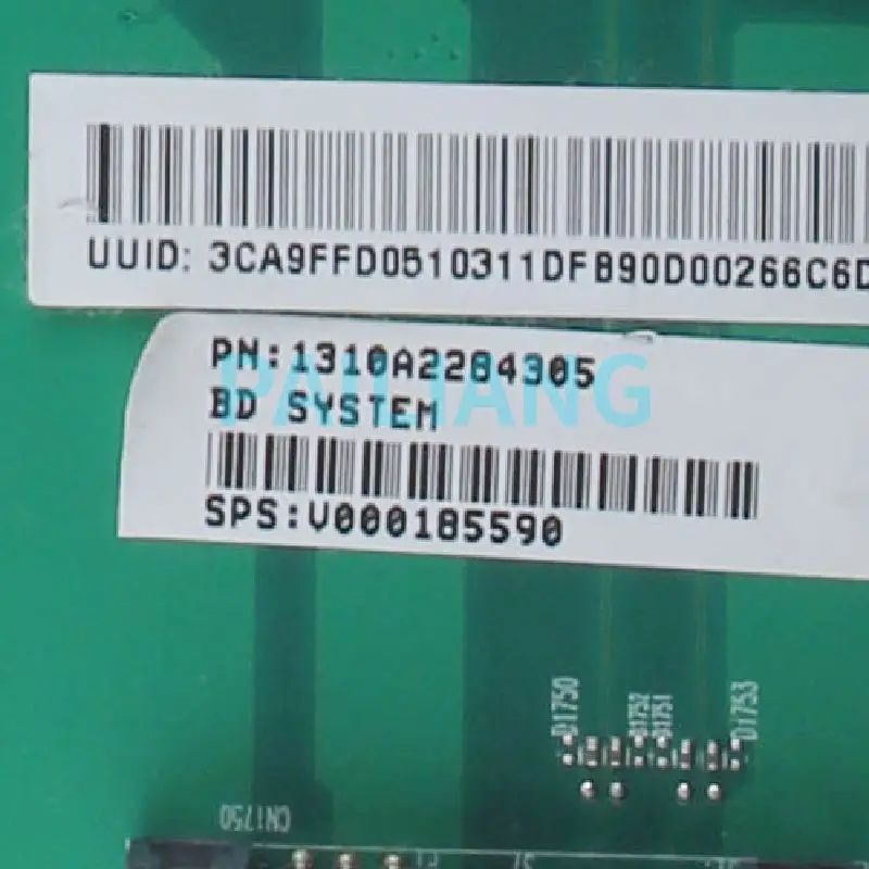 Placa-mãe do Portátil para Toshiba Pailiang Satellite Mainboard V000185590 6050a2284301-mb-a02 Hm55 Ddr3 Tesed L500 L505 4 Placa-mãe para notebook