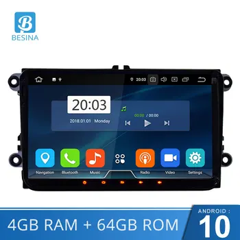 

Besina 9" Android 10.0 Car Multimedia Player For Volkswagen VW/ Passat POLO GOLF Skoda Seat Leon 2 Din Car Radio GPS Stereo WIFI