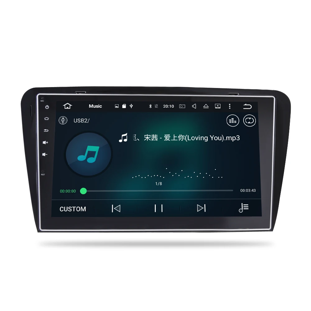 Автомобильная магнитола 10 дюймов с GPS и ГЛОНАСС для Skoda Octavia A7 2013 2014 2015 2016|navigator for