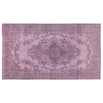 

Handmade Pink Vintage Overdyed Turkish Area Rug 164x290 Cm-5'5''X9'6''