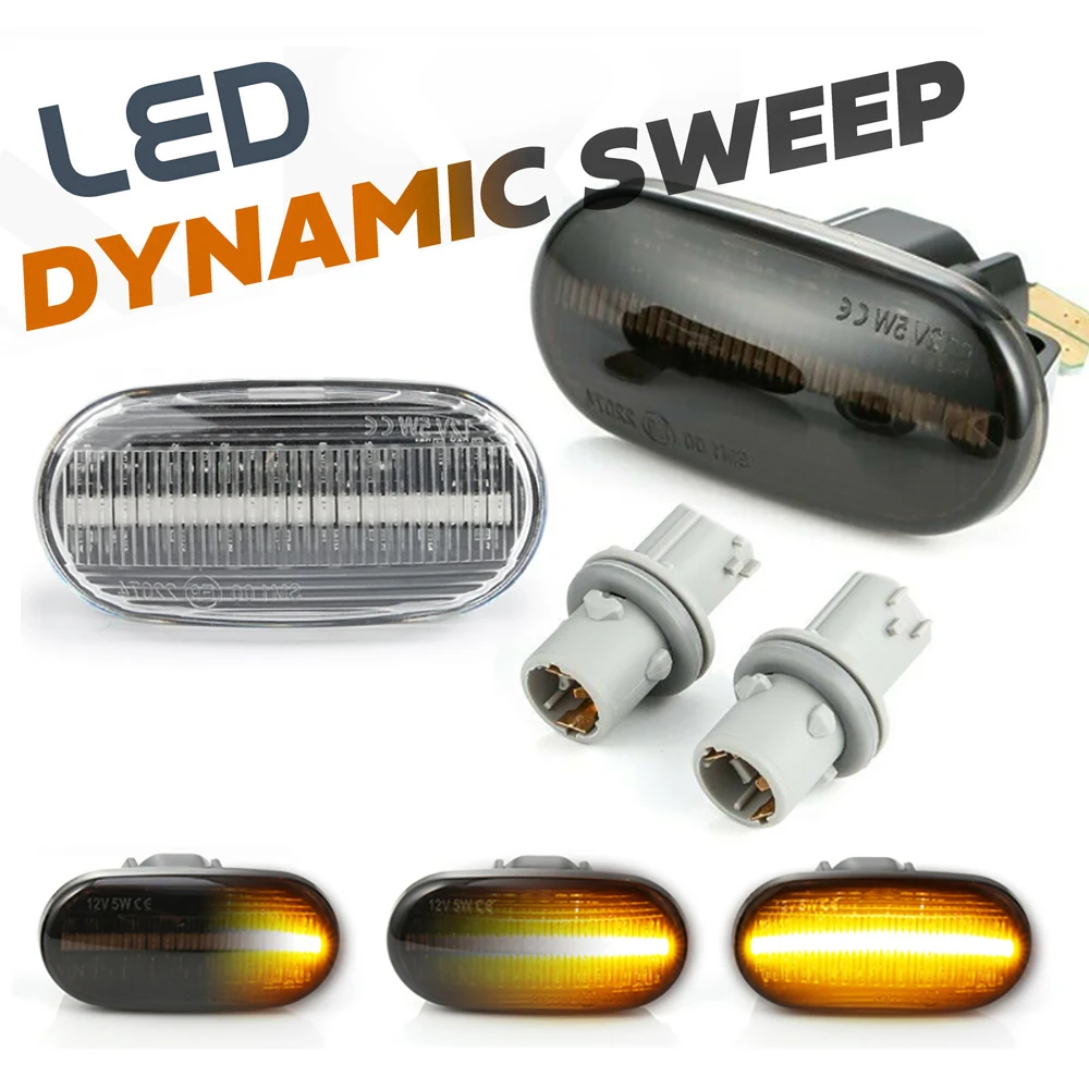 

LED Dynamic Side Marker Turn Signal Light Sequential Blinker Light for HONDA Civic Del Sol Acura Prelude CRX S2000 Integra Fit