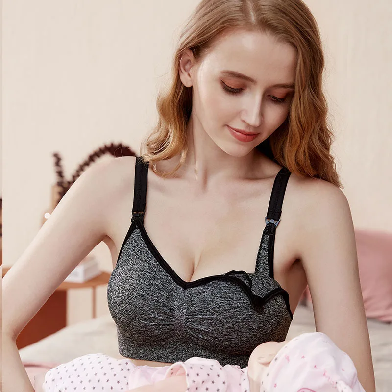 

Women Pregnancy Maternity Bra Maternity Clothes for Pregnant Nursing Bra Breastfeeding Underwear Wire Free Women Clothing S-XXL