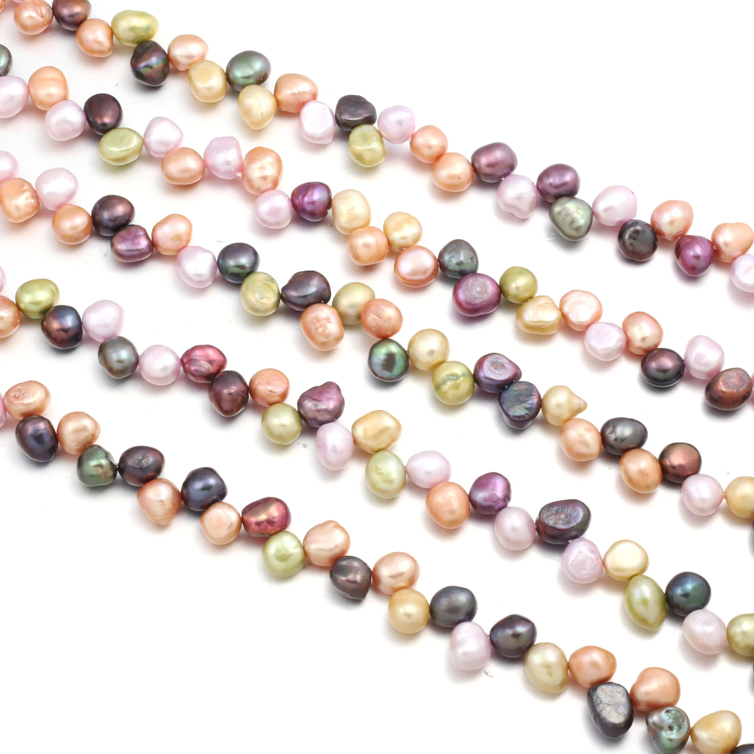 

36cm Mixing Color Irregular Punch Loose Beads Natural Freshwater Pearl Beads DIY Necklace Bracelet Jewelry Making Wholesale