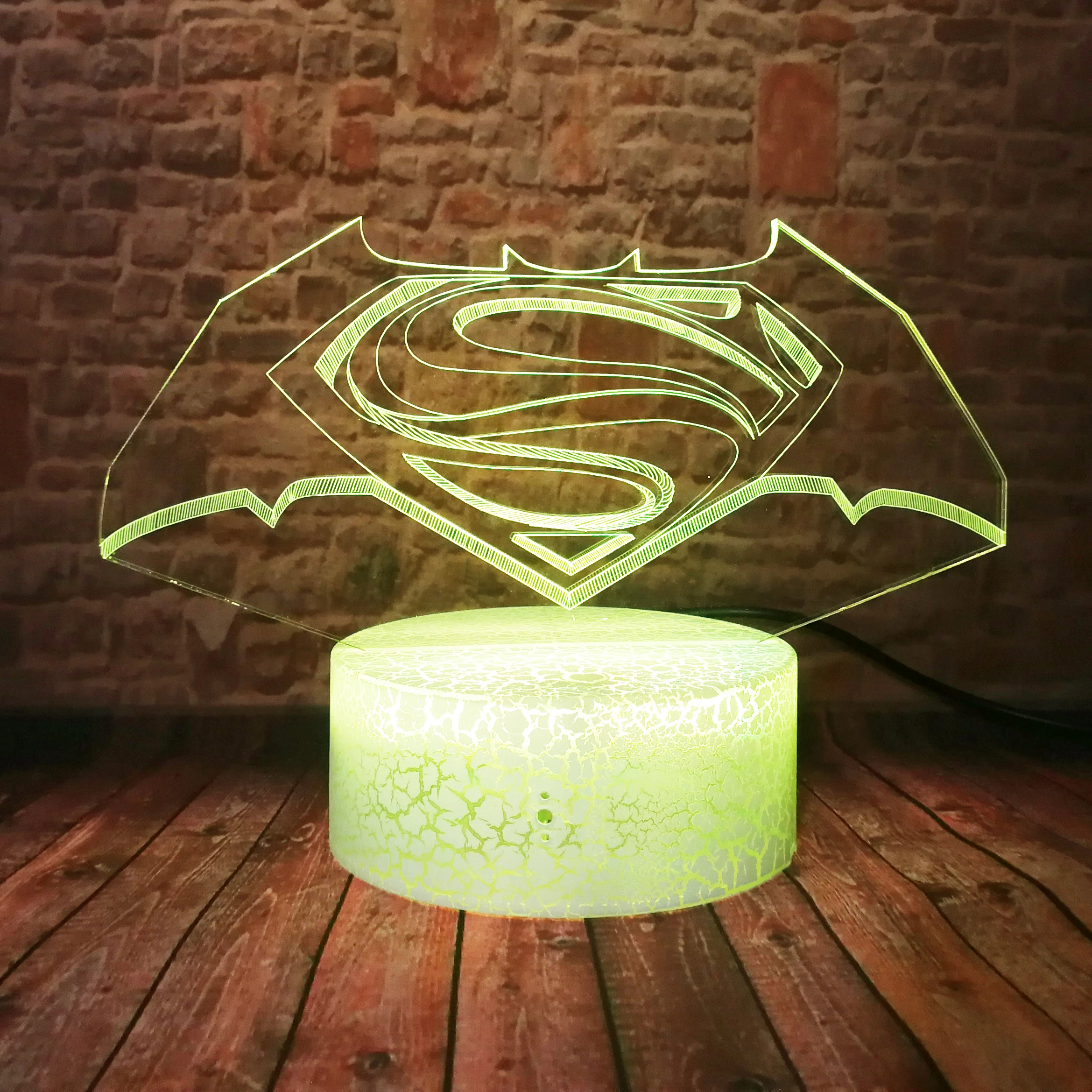 Dawn of Justice Бэтмен против Супермена логотип фигурка Коллекционная модель 7 цветов