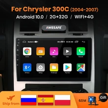 AWESAFE PX9 2 Din Android 10 pour Chrysler Aspen 300C 2004-2007 Autoradio multimédia lecteur vidéo récepteur stéréo 2din Autoradio