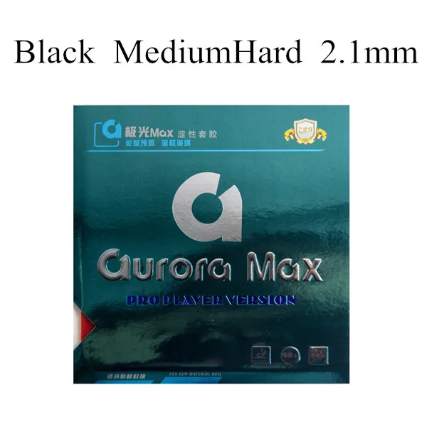 Black Med Hard 2.1mm Дружба 729 резина для настольного тенниса Aurora MAX Pro версия не липкая AGS губка для пинг-понга теннис де меса - Цвет: Black Med Hard 2.1mm