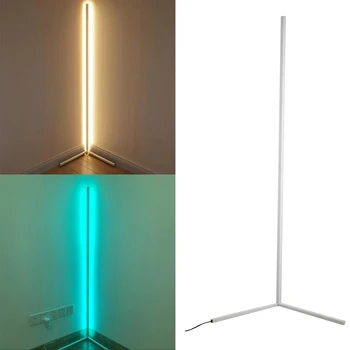 

Minimalist LED Corner Floor Lamp Bedside Standing Pole Lamp Home Bedroom Decor UK Plug
