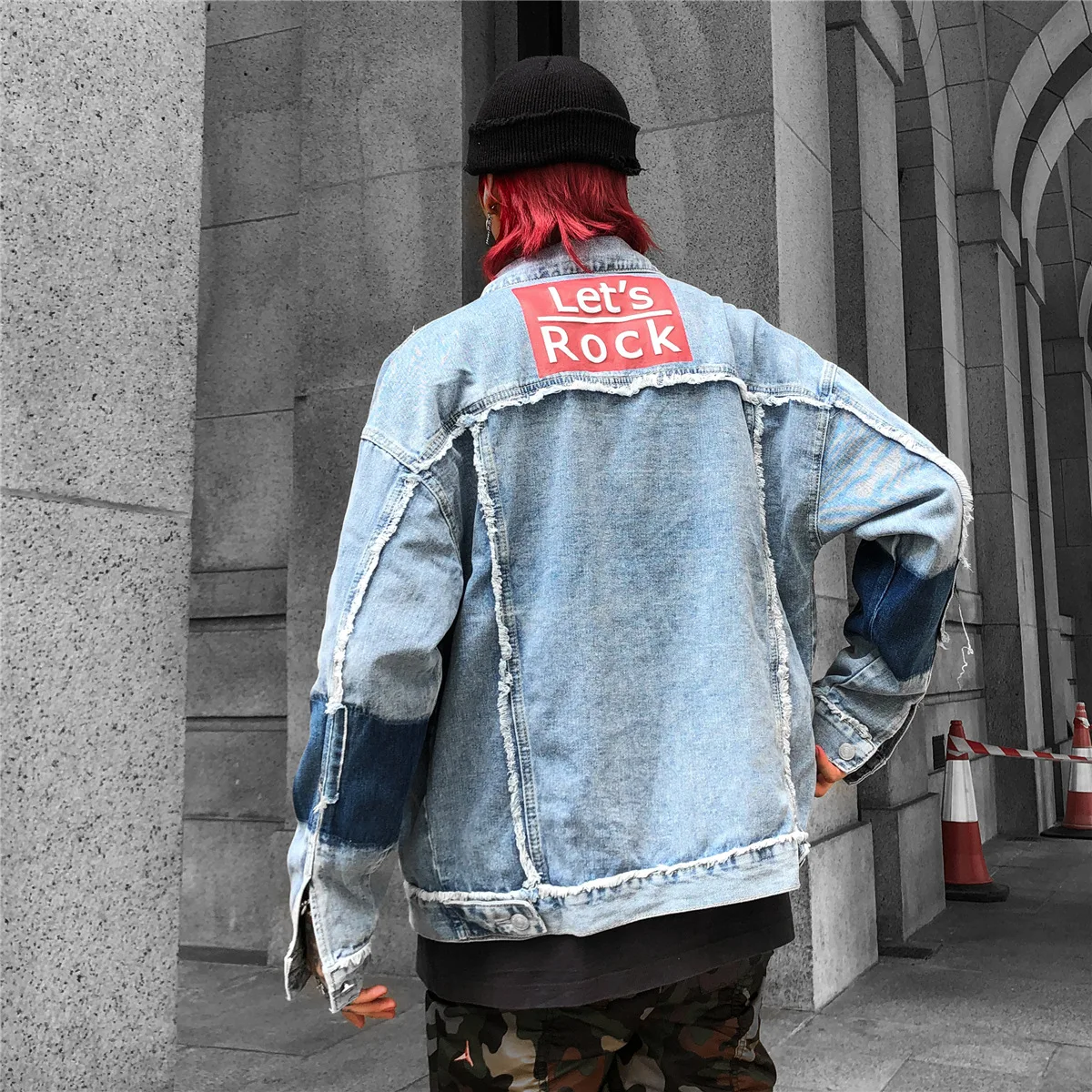

Men's clothing denim jackets winter Europe style original new print high street jacket cardigan coat cross-border clothing