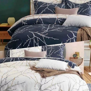 

2020 New Pattern Fashion Printing 2/3 Pcs Duvet Cover Set 1 Quilt Cover + 1/2 Pcs Pillow Cases Twin Double Full Branch Pattern