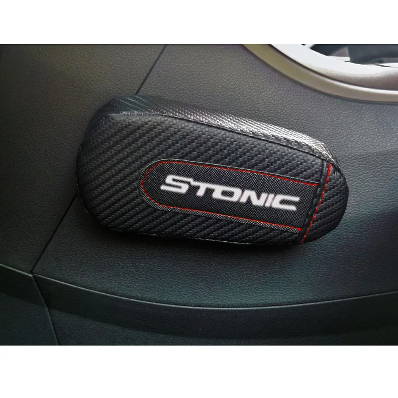 Для Kia Stonic 1 шт. стильная и удобная подушка для ног из углеродного волокна