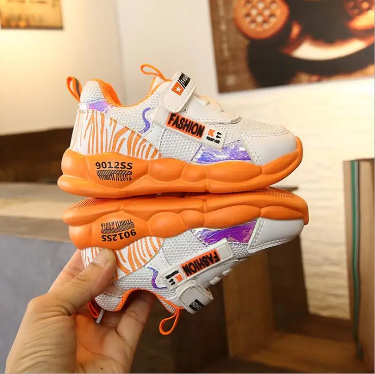Baby breathable soft bottom net shoes autumn new of boys girls non-slip casual shoes children's sports shoes - Цвет: color 3