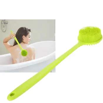 

Silicone Body Bath Shower Washing Brush Bathroom Skin Massage Deep Cleaning Exfoliating Long Handle Bath Brushes