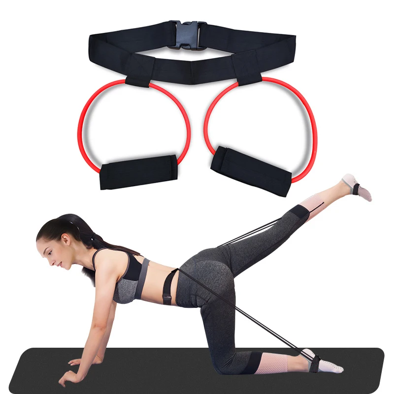 Fitness Booty Bands Leg Muscle Resistance Workout Band Waist Belt Adjustable 