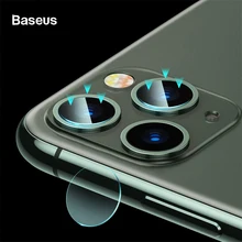 Baseus 2 шт. 0,15 мм пленка для объектива с драгоценным камнем для iPhone 11 Pro Max камера прозрачная ультратонкая стеклянная пленка для Apple iPhone 11 Защитная