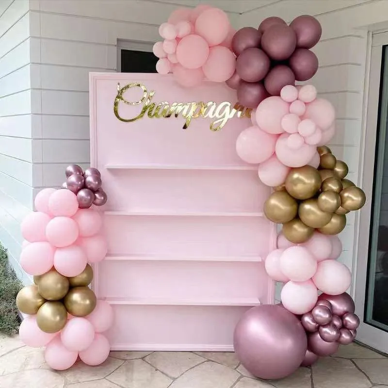 

103Pcs Wedding Garland Arch Kit Rose Gold Macaron Pink Latex Balloon Set DIY Baby Shower Birthday Background Decortion