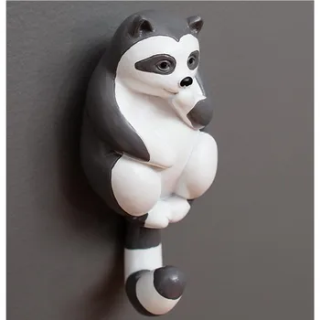 

3Pcs/set Creative Three no Animal 3D Hook Wall Hanging Resin Koala Bear Wall Decor Home Decorations Living Room Entrance R2551