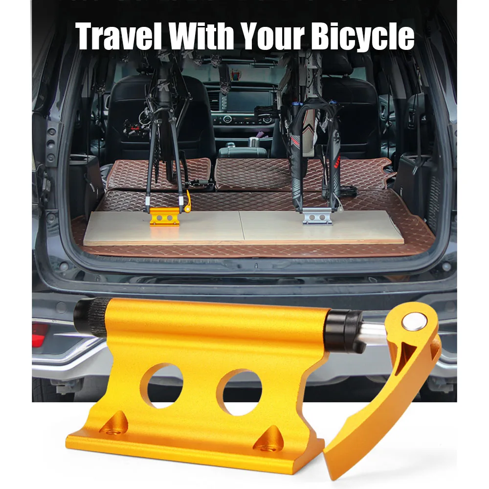 

Aluminum Alloy Bicycle Front Fork Quick Release Fixed Clamp Clip For SUV Car Portable Riding Supplies Road Bike Cycling Parts