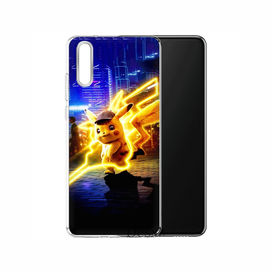 Мобильный чехол для телефона для Коврики 10 20 Lite Pro Nova 2i 3 3i 4 5i Y5 Y6 Y7 Y9 твёрдая обложка с рисунком Пикачу в виде ракушки - Цвет: H2