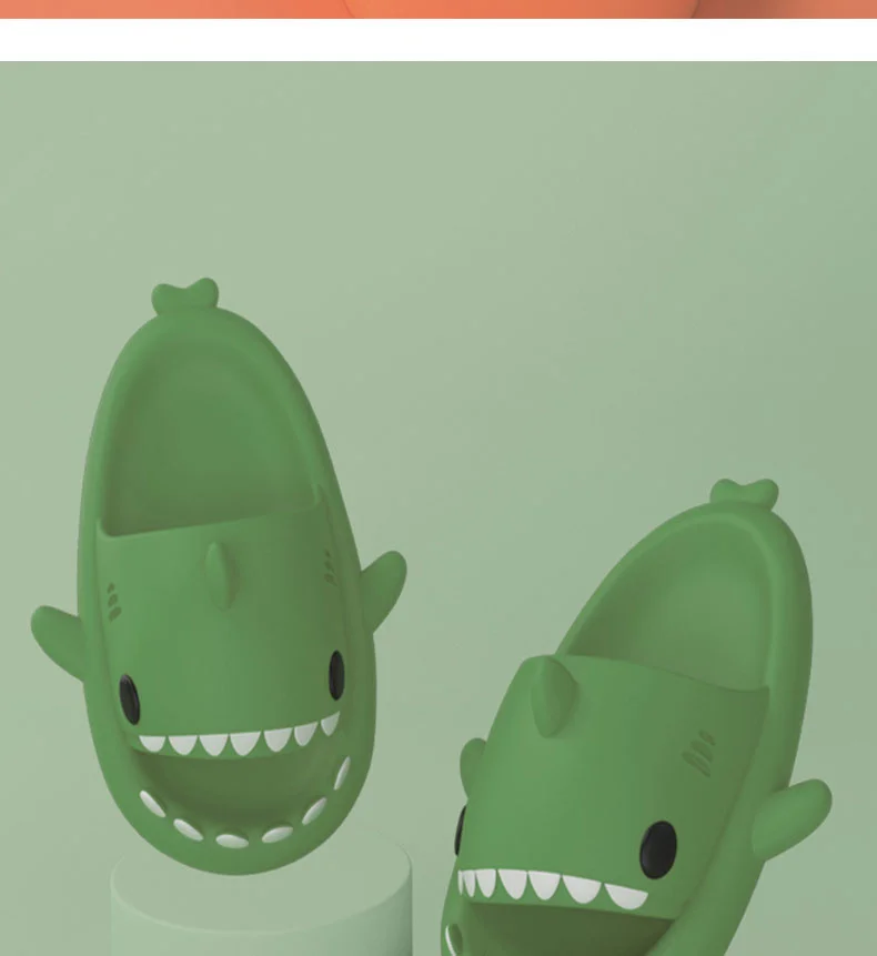 Funny Children Parent Adult Slippers Cute Shark-shaped Home Non-slip Boys Kids Slippers Toddler Girls Shoes Man Women Slippers