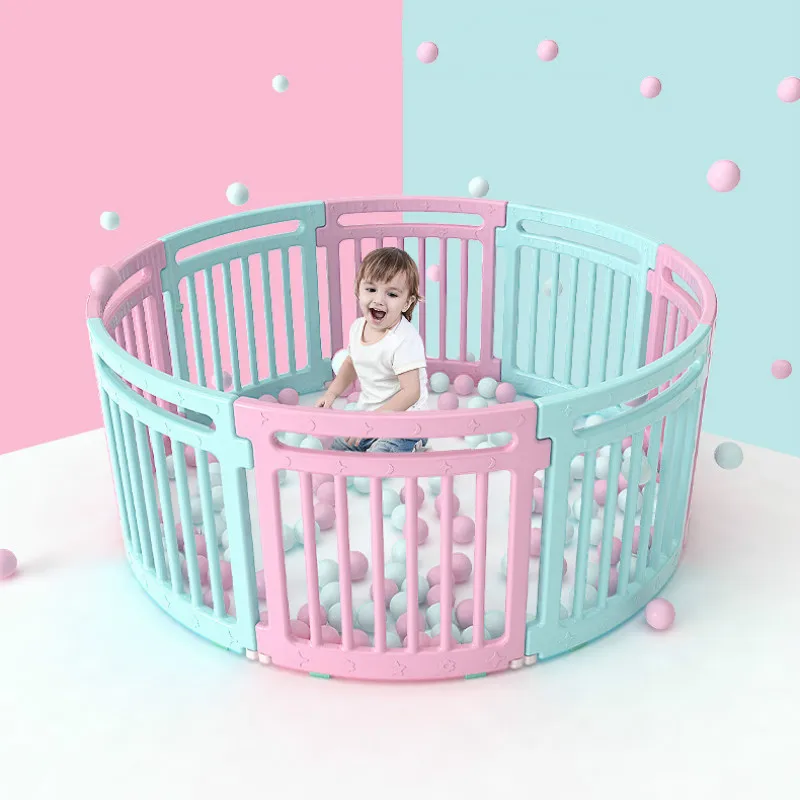 Kids round creative fence toddler games safety protective baby playpen for playing ball toy pool