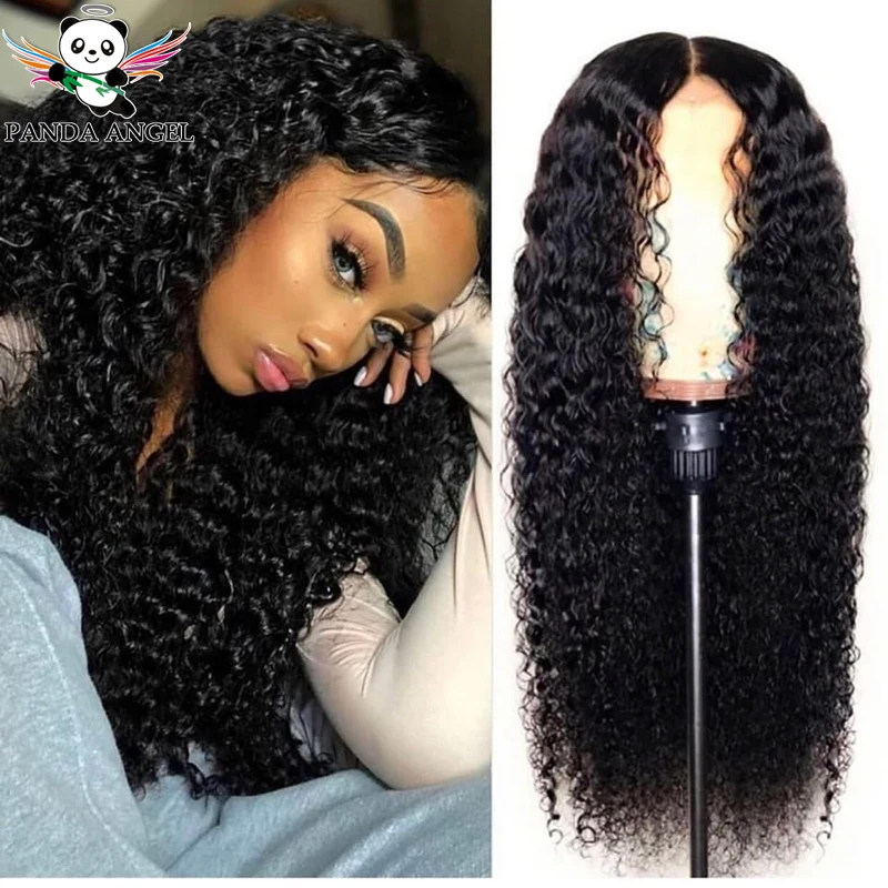 

Panda Kinky Curly Human Hair Wigs 13*4 Lace Frontal Wig 150% Density 10-28inch Brazilian Remy 13*6 Lace Frontal Human Hair Wigs