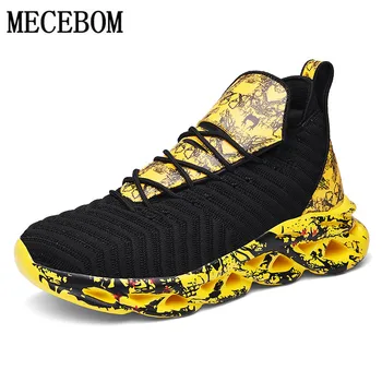 

Men Sneakers Summer Breathable Street Trend Personality Cool Printing Blade Shoes Leisure Lace Up Footwear Lightweight Men Shoes