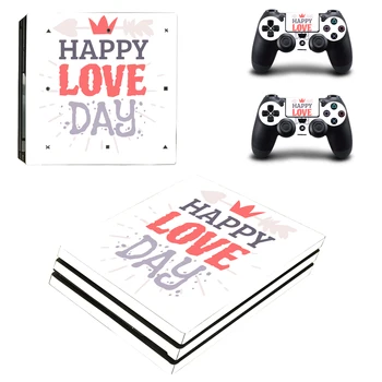 

Happy Love Day Style Skin Sticker for PS4 Pro Console And Controllers Decal Vinyl Skins Cover YSP4P-3335