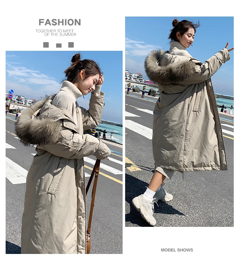 Winter Jacket Women Coat Female Overknee Keep Warm Cotton-padded Clothes Loose Coat Manteau Femme Hiver Bayan Mont Warm Parka