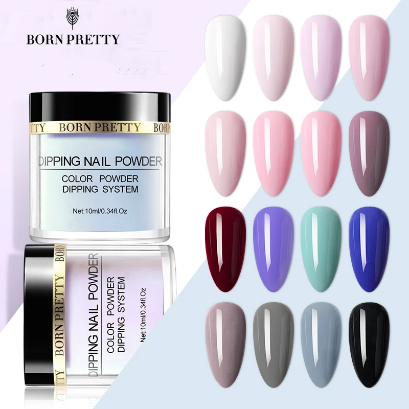 Born Pretty 3 In 1 Acrylic Dipping Nail Powders Pink Carving Extension Polymer Gradient French Nail Art Decorations No Lamp Cure Nail Glitter Aliexpress