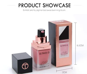 

O.TWO.O Makeup Face Liquid Blusher Waterproof Long Lasting Lip liquid Natural Cheek Face Base Contour Blush Makeup